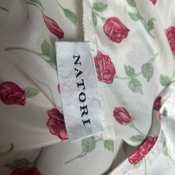 NATORI Rose Print 2 Piece Cami Sleep Set Small - Picture 6 of 9